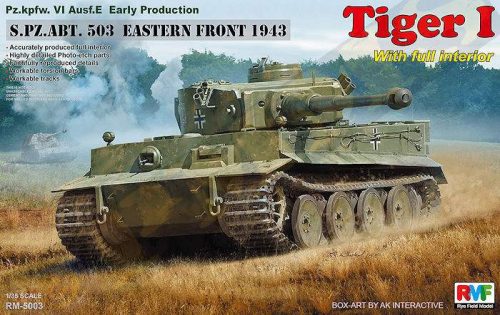 Ryefield model 1:35 Tiger I Early Production w/Full Interior