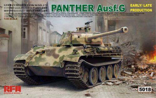 Ryefield model 1:35 Panther Ausf.G Early/Late productions harcjármű makett