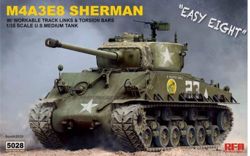 Ryefield model 1:35 SHERMAN M4A3E8 with workable Track links