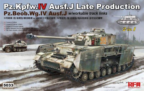 Ryefield model 1:35 Panzer IV Ausf. J late / Pz.Beob.Wg IV Ausf.J 2 in 1