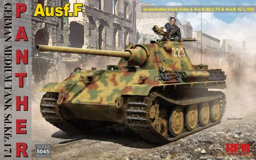 Ryefield model 1:35 Panther Ausf.F w/workable track links