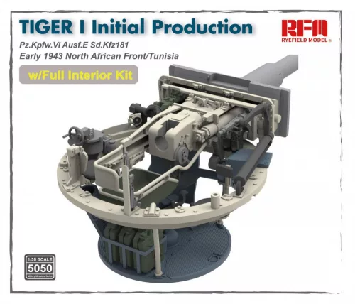 Ryefield model 1:35 Tiger I initial production early 1943 w/full interior