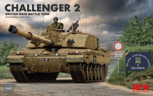 Ryefield model 1:35 British main battle tank Challenger 2 w/workable track 