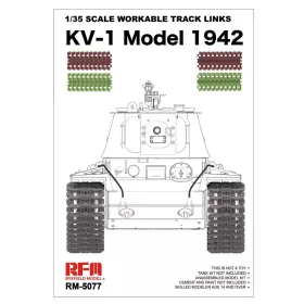   Ryefield model RM5077 1:35 Workable track links for KV-1 (Plastic model)