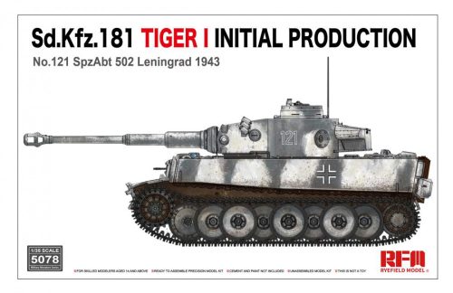 Ryefield model 1:35 ”Sd.KfZ.181Tiger I initial production No.121 with workable track links No 121”