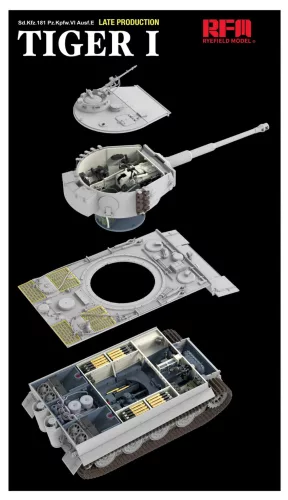 Ryefield model 1:35 Tiger I Late Production w/Full interior & Zimmerit