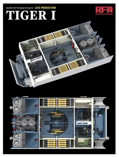Ryefield model 1:35 Tiger I Late Production w/Full interior & Zimmerit