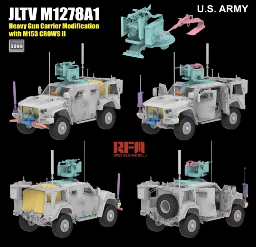 Ryefield model RM5099 1:35 JLTV M1278A1 Heavy Gun Carrier Modification (HGC)