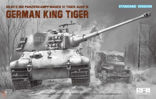 Ryefield model 5137 1:35 Sd.Kfz.182 Panzerkampfwagen VI Tiger Ausf.B “King Tiger” ARDENNES 1944 STANDARD VERSION