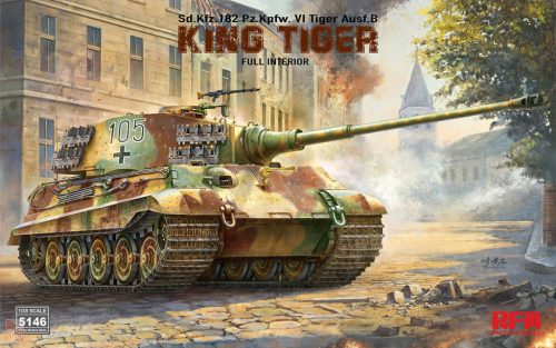 Ryefield model 5146 1:35 Sd.Kfz.182 Pz.Kpfw. VI Tiger Ausf.B "King Tiger" with full interior