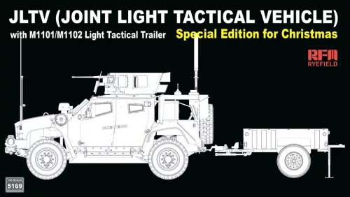 Ryefield model 1:35 JLTV with M1101/M1102 trailer - CHRISTMAS edition