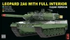 Ryefield model 1:35 Leopard 2 A6 MBT with FULL INTERIOR - clear edition