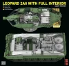 Ryefield model 1:35 Leopard 2 A6 MBT with FULL INTERIOR - clear edition