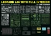 Ryefield model 1:35 Leopard 2 A6 MBT with FULL INTERIOR - clear edition