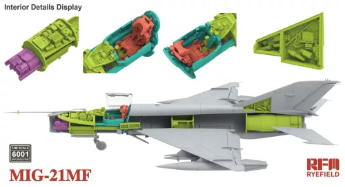 Ryefield model 1:48 MIG-21MF Fishbed J