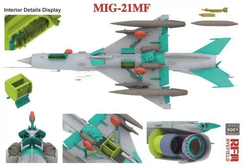 Ryefield model 1:48 MIG-21MF Fishbed J