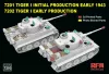 Ryefield model 1:72 Tiger I initial and early production 2-in1 (7201 TIGER I + 7202 TIGER I EARLY PROD. with 3D prined gun barral/Engine/smoke bomb)