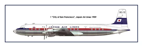 Roden 1:144 DC-7C Japan Air Lines