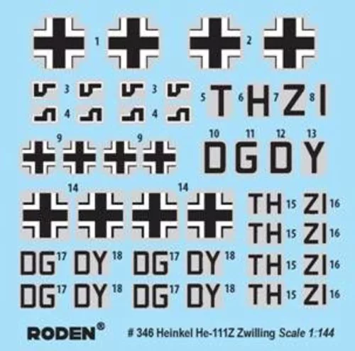 Roden 1:144 Heinkel He111Z-1 Zwilling