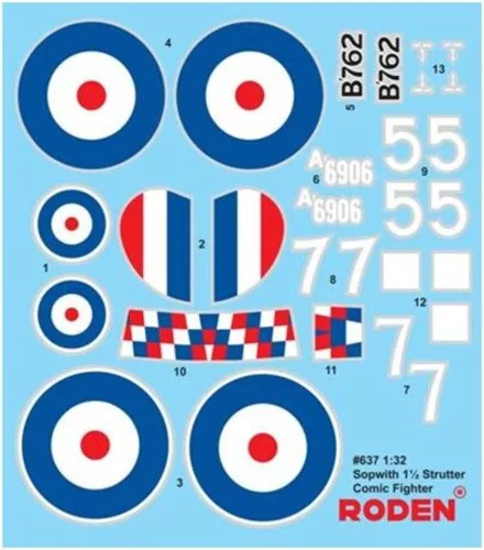 Roden 1:32 Sopwith 1 1/2 Strutter Comic Fighter