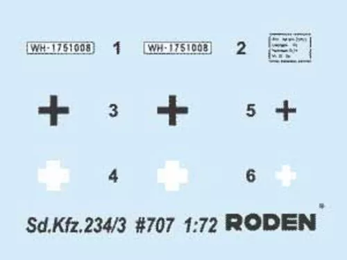 Roden 1:72 Sd.Kfz.234/3 Schw.Pz.kanonenwg.