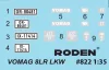 Roden 1:35 Vomag 8 LR LKW WWII German Heavy Truck