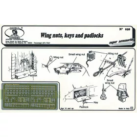 Royal Model 1:35 Wing nuts, keys and padlock