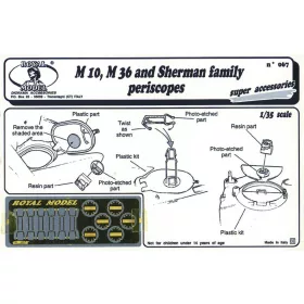 Royal Model 1:35 Sherman family periscopes