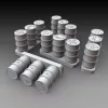 Royal Model 1:48 German fuel drums - WWII 15pcs.