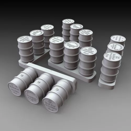 Royal Model 1:48 German fuel drums - WWII 15pcs.