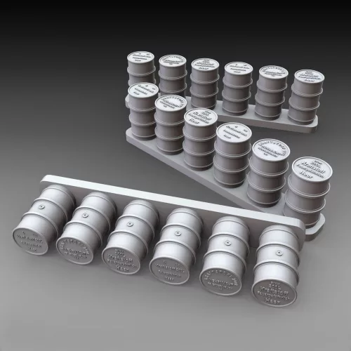 Royal Model 1:72 German fuel drums - WWII 18pcs.