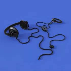   Royal Model 1:16 German tanker head phones set-WWII 3D printed