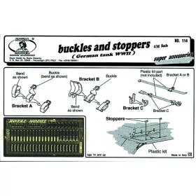 Royal Model 1:35 Buckles and stoppers German tank