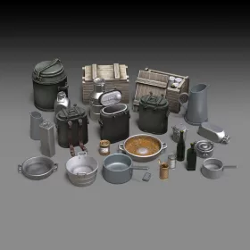 Royal Model 1:35 German field kitchen accessories