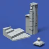 Royal Model 1:32 Base with column 'cm4x4'