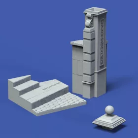 Royal Model 1:32 Base with column 'cm4x4'