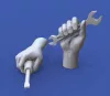 Royal Model 1:16 Assorted hands set No. 4
