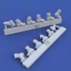 Royal Model 1:35 German infantry boots with gaiters-various positions-WWII (no.2)