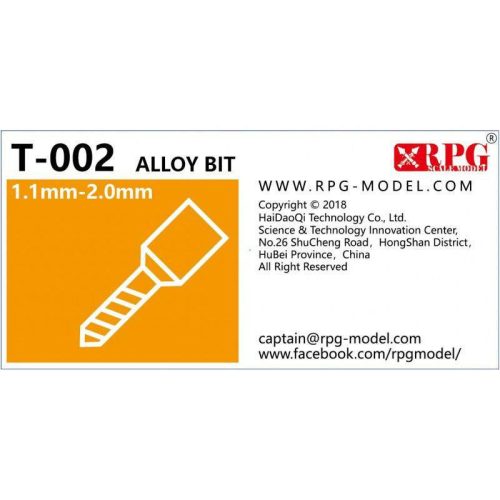 RPG Model tool - Alloy bit set 1.1mm-2.0mm