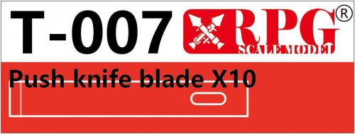 RPG Model Push Knife Blade x10 pieces