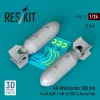 ResKit Models 1:24 AN-M58 bombs (500 lbs) for all USAF & RAF of WW2 & Korean War (2 pcs) (3D Printed)