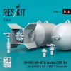 ResKit Models 1:24 AN-M65 (AN-M59) bombs (1000 lbs) for all USAF & RAF of WW2 & Korean War (2 pcs) (3D Printed)