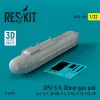 ResKit Models 1:32 GPU-5/A 30mm gun pod (1 pcs) (A-4, A-7, AV-8B, F-4, F-5A, F-16, F/A-18) (3D Printed)