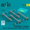 ResKit Models 1:32 R.550 Magic-2 missiles (4 pcs) (Mirage F.1, Mirage 2000, Mirage III, Rafale, Super Etendard, MiG-21, Jaguar) (3D Printed)