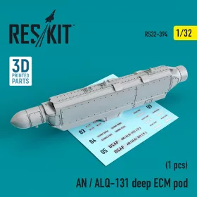   ResKit Models 1:32 AN / ALQ-131 deep ECM pod (A-7, A-10, F-4, F-16, F-111, C-130)