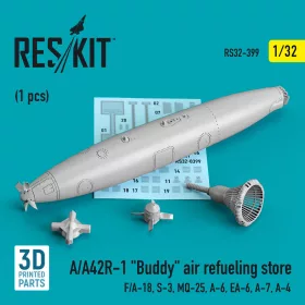  ResKit Models 1:32 A/A42R-1 Buddy air refueling store (1 pcs) (F/A-18, S-3, MQ-25, A-6, EA-6, A-7, A-4) (3D Printed)