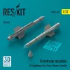 ResKit Models 1:32 Firestreak missiles (2 pcs) (EE Lightning, Sea Vixen, Gloster Javelin) (3D Printed)