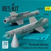 ResKit Models 1:32 Firestreak missiles (2 pcs) (EE Lightning, Sea Vixen, Gloster Javelin) (3D Printed)