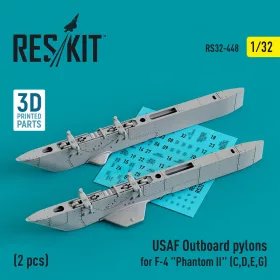   ResKit Models 1:32 USAF Outboard pylons for F-4 Phantom II (C,D,E,G) (2 pcs) (3D Printed)