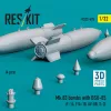 ResKit Models 1:32 Mk.83 bombs with BSU-85 (4 pcs) (F-14, F/A-18, AV-8B, S-3) (3D printed)